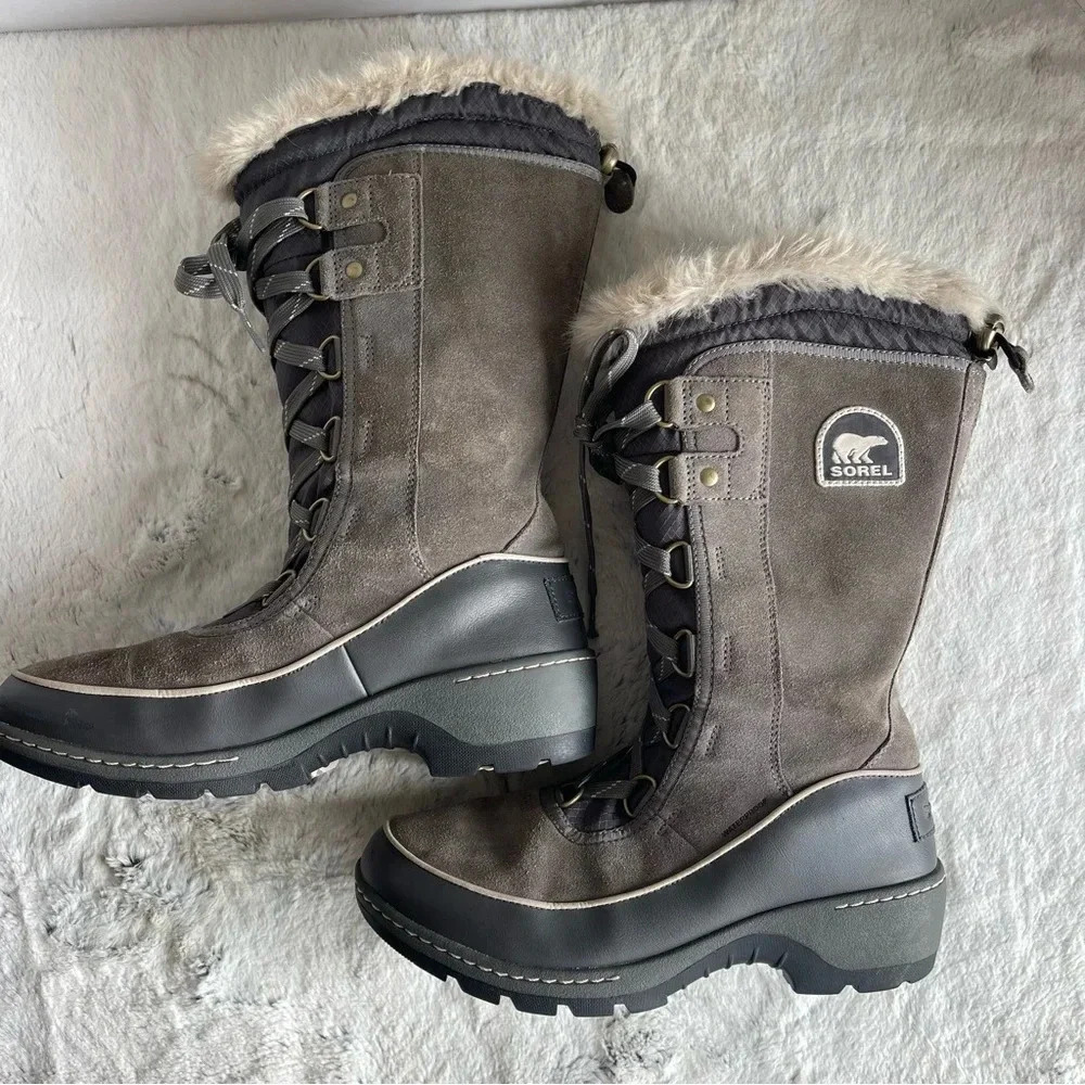 Sorel Tivoli III High Winter Boot - Women's, Quarry, Cloud Size7 - Picture 9 of 13